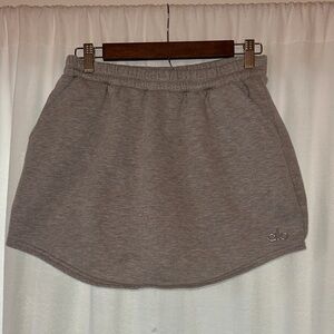 ALO Yoga Heather Gray Mini Skort